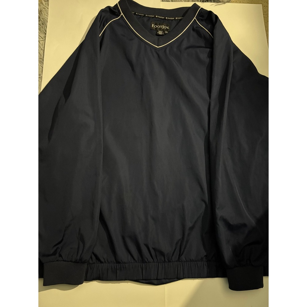 FootJoy Mens XXL Pullover Windbreaker Navy U.S. Air‎ Force Golf Jacket